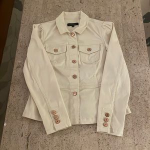 Ivory denim jacket